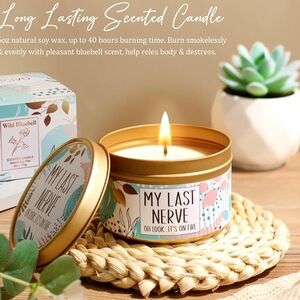 Scented Candle with Gold Lid